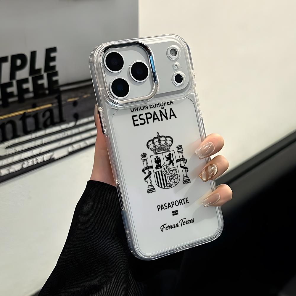 Morocco USA Passport Phone Case for Apple iPhone 17 Air 16 16e 15 14 13 12 11 Pro Max X Xs XR 8 Plus Luxury Clear Cover iPhone 8