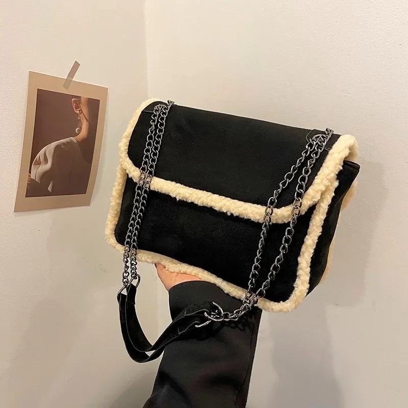 Ретро женские сумки через плечо легкие роскошные новые однотонные трендовые универсальные — фото 5