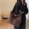 Autumn and winter tide with large-capacity shopping bag leisure literary and leisure handbag simple retro shoulder women's bag tide
