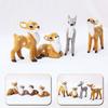 1pcs Artificial Mini Sika Deer Pvc Miniature Realistic Deer Model Figurine Miniatures Ornaments Home Christmas Party Decoration