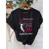 Women's French "I' Not, I' Free-Spirited " T-Shirt – French Phrase Print Short Sleeve Crew Neck Top, Casual Spring Summer Blouse