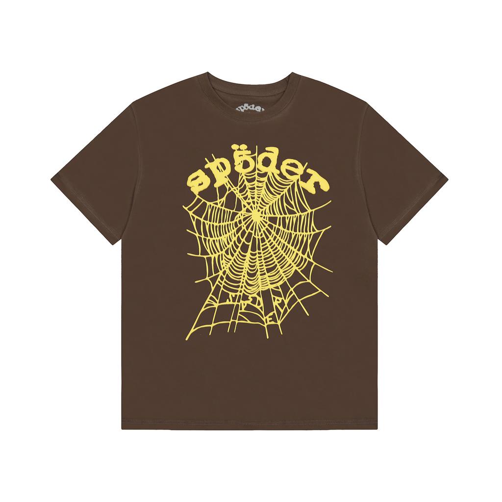2025 European and American Trend Sp5der New 555555 Phobia NY Spider Web Letter Cotton Couple Short
