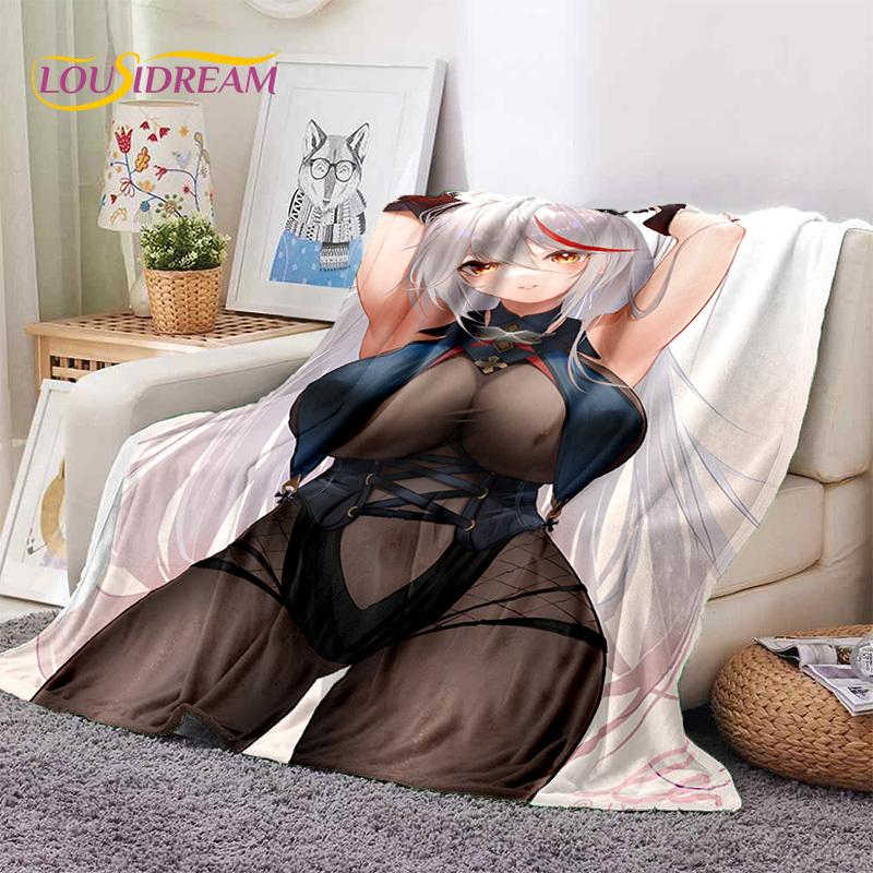 Cartoon Character Sexy Lace Girls Cute Anime Soft Blankets,Keep Warm Throw Blanket Comfortable for Picnic Beds Sofa Home Bedroom