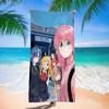 B-Bocchi The Rock Bath Towel Microfiber Soft Water Absorbing Breathable For Girl Kids Decorative Cartoon Beach Towel