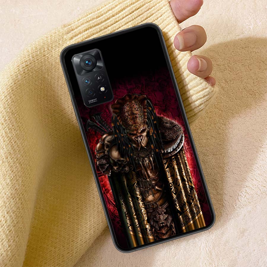Alien Predator Phone Case For Redmi 13C 14C Note 14 13 Pro Plus 5G Clear Capa 12 12C 10A 10C 10 9A 9C 9T 9 8 Pro Cover TPU Shell