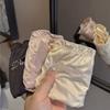 Slip da Donna Estivi in Raso Ricamato con Lettere Monocolore in Cotone Seta Ghiacciata a Vita Bassa