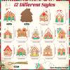 6/10/12Pcs Pink Lollipops Candy Christmas Tree Ornaments DIY Cute Candy Picks Ornaments Xmas Decorations Shatterproof