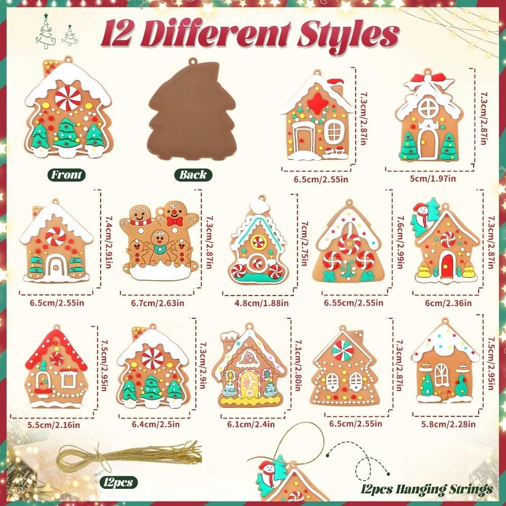 6/10/12Pcs Pink Lollipops Candy Christmas Tree Ornaments DIY Cute Candy Picks Ornaments Xmas Decorations Shatterproof