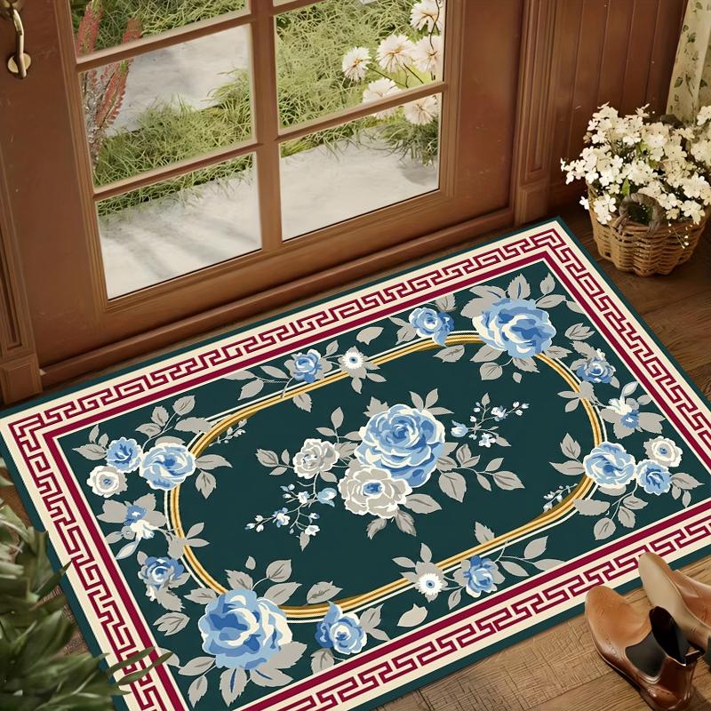 Retro Pattern Printed Carpet for Living Room Carpet Household Sofa Table Anti-slip Carpet Large Area Rugs Home Decor Rug 40x60CM