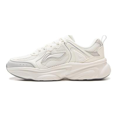 Li Ning Milk Coconut Versatile Retro Thick Sole Fashion Trend Shock Absorption Non-Slip Wear-Resistant Support Low-Top Dad Shoes AGCV404-3