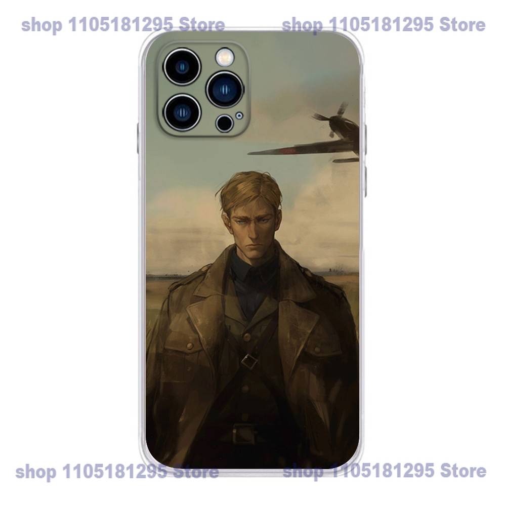 Anime E-Erwin S-Smiths Phone Case For iPhone 16,15,Pro,Max,14,Plus,13,12,11,E Mini Air,17,Pro Drop Protection Cover TPU