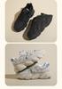 Spring and summer girls' dual net dad shoes, gym running shoes