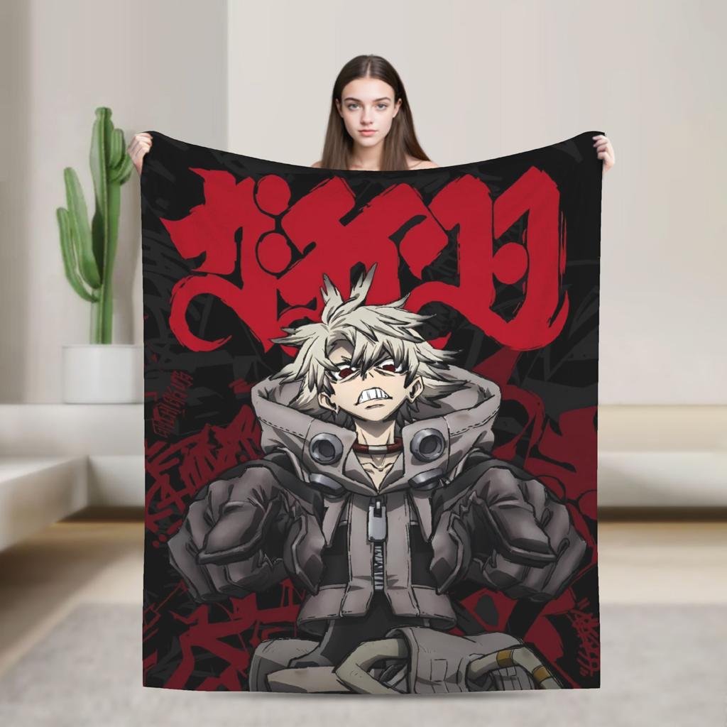 Gachiakuta Manga Rudo Decke Qualität Warm Weich Überwurfdecke Winter Flugzeugreise Wohnzimmer Lustige Tagesdecke