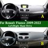 For Renault Fluence GT MK1 SM3 Z.E. L30 L33 2009-22 Dashmat Dashboard Cover Panel Ulation Pad Dash Mat Anti-Dirt Ornaments