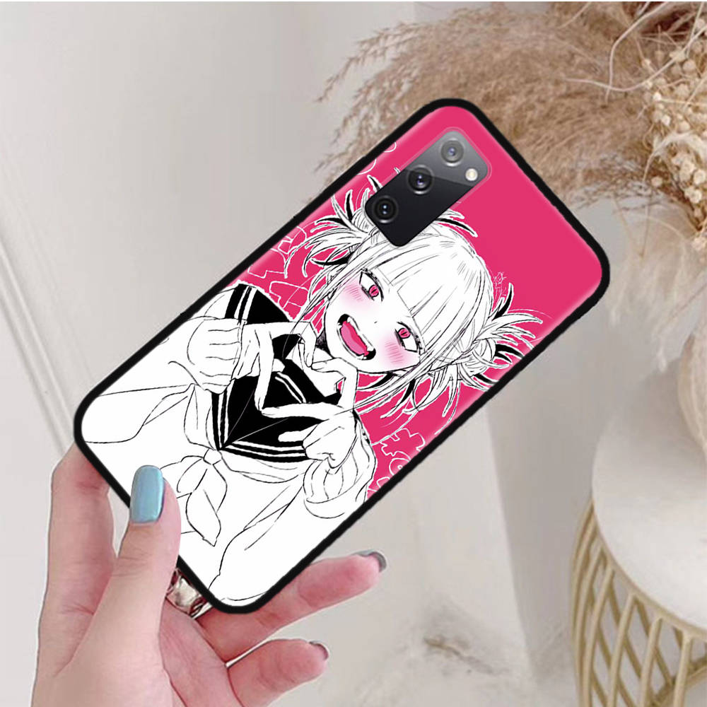 Black Case for Xiaomi Poco X6 X4 M5 M6 F5 F6 C65 C55 C50 C51 C40 Pro Redmi 14C A3X 13C 12C 11T 10A 9C Note 7 6 8A Plus W-52 Academia Himiko Toga