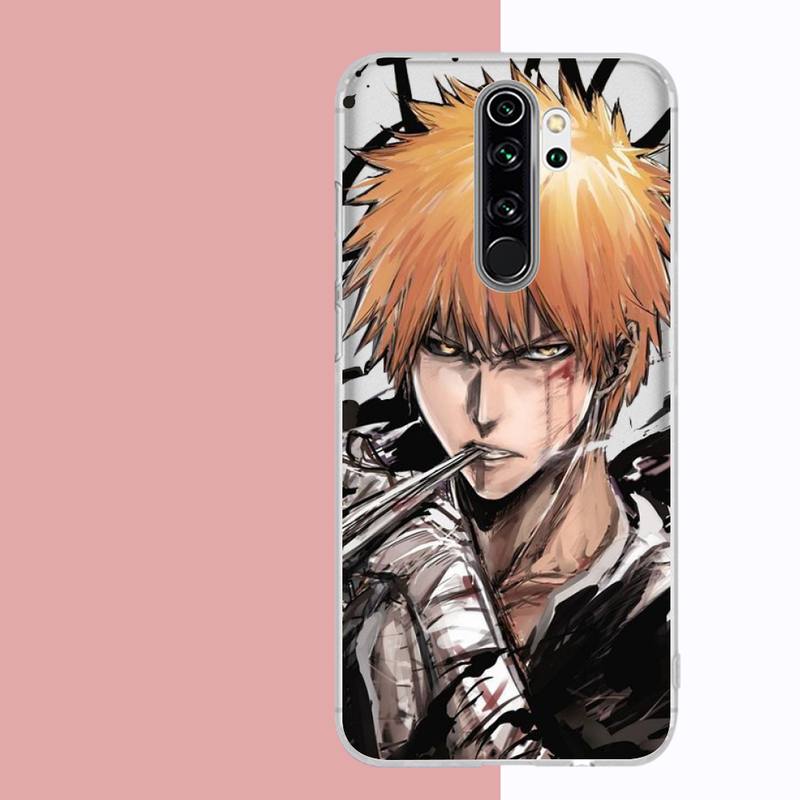 Husă de telefon Anime Bleach Kurosaki Ichigo pentru Samsung A51 A52 A71 A12 pentru Redmi 7 9 9A pentru Huawei Honor8X 10i Husă transparentă