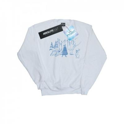 Womens/Ladies Frozen Anna Sven And Olaf Sweatshirt