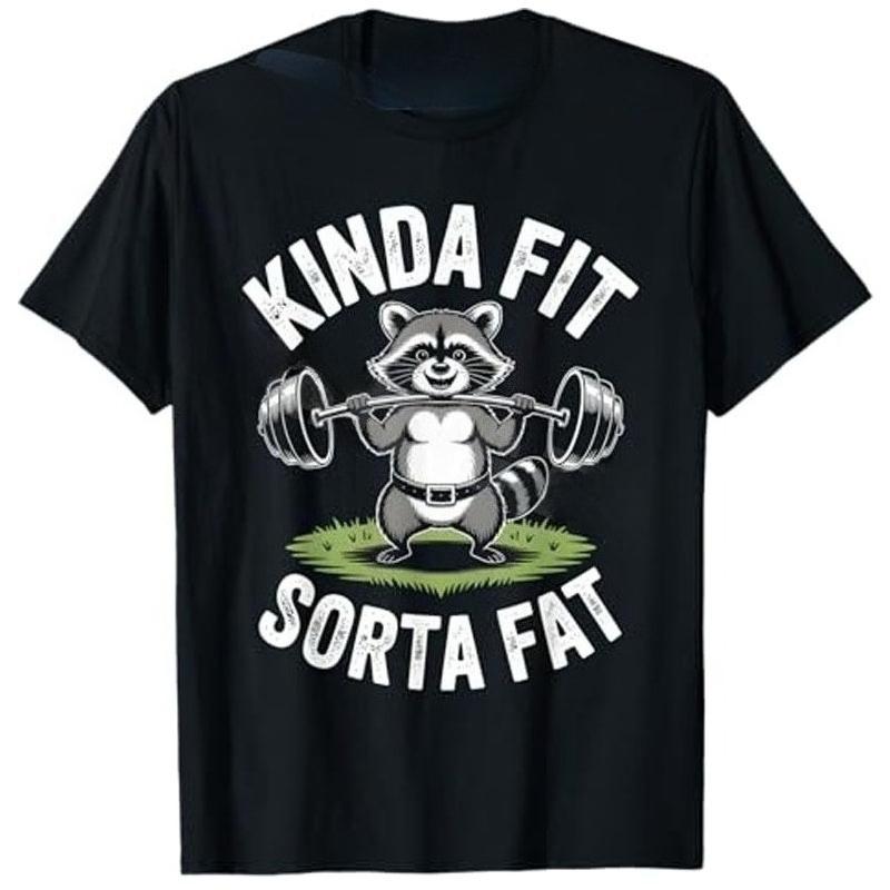 2026 Fun Gym Bear Weightlifting Fitness Training Gorilla Weightlifter Fitness Quotes High-quality Casual Printed Men's T-shirt