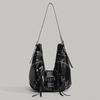 Fibbia per cintura Donna Borsa di lusso firmata e borse PU Rivetto Tasche multiple Y2K Grande capacità Borse a tracolla grandi tote