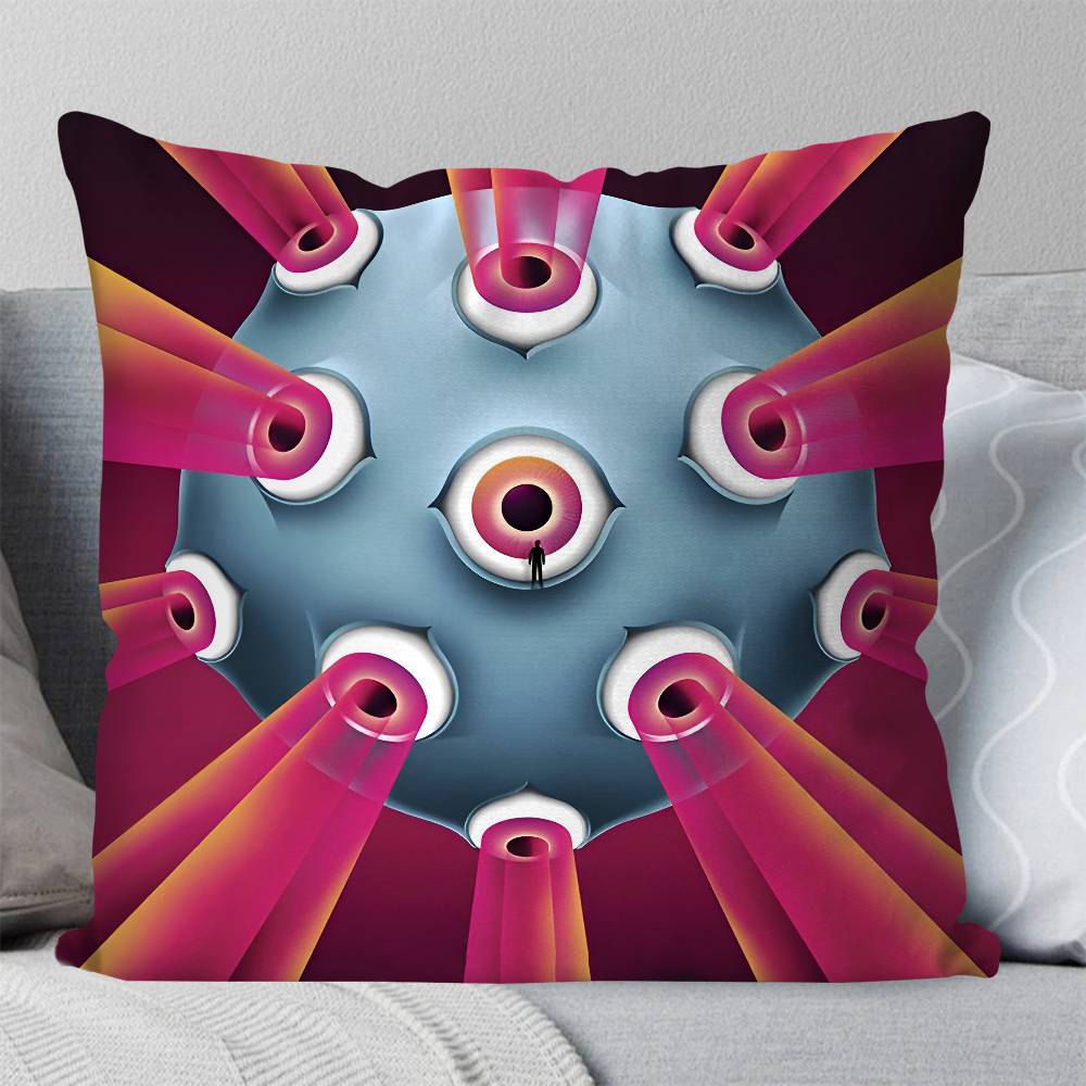 Abstract Eye Shapes Hand Moon Pillow Case Square Pillow Bedroom Sofa Leisure Comfort Cushion Car Living Room Home Decoration