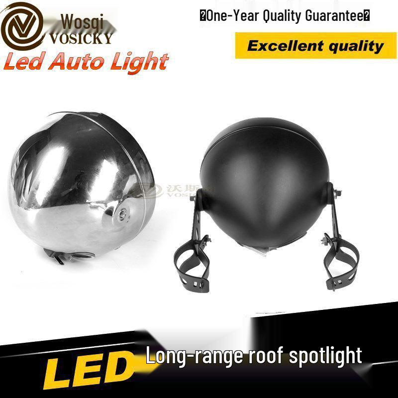 5.75" Harley Motorcycle Headlight Shell – Electroplated Protective Cover