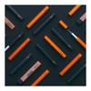 Rhodia Script Mechanical Pencil Lead Case Refill Set, 0.5mm, Aluminum Body, Anodized Finish, Orange (cf9357) - Minimalist Design, Sleek, Compact,