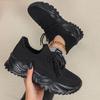 Fashion Chunky Shoes Platform Sneakers for Women Knitted Men's Casual Sports Shoes Breathable Trainers Elastic Slip-on Shoes
