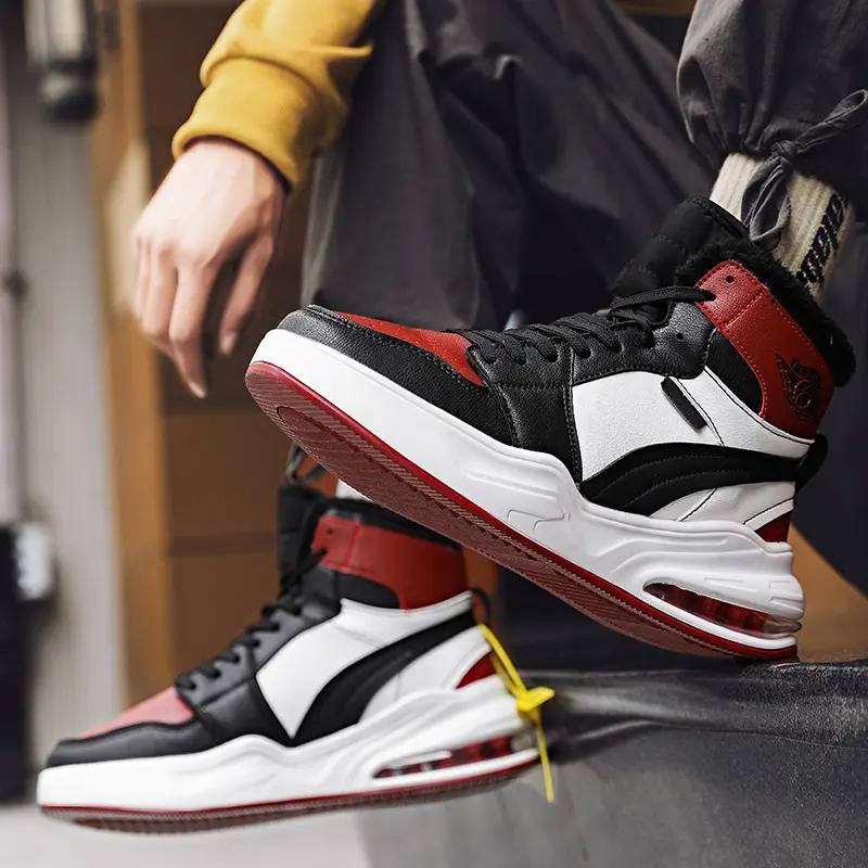 

Хлопковая обувь, мужская плюшевая зимняя изоляционная обувь с высоким берцем 2023, мужская обувь, морозостойкие зимние ботинки, мужская удобная обувь 45 чёрный