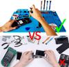 Soldering Station Mat Silicone Work Mat Heat Resistant 932°F Anti-Static Magnetic Mat for Electronic Phone Laptop Watch Repair