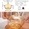 Transparent Glass Dessert & Fruit Bowl Set - Stylish Tableware for Snacks, Salad, & Yogurt