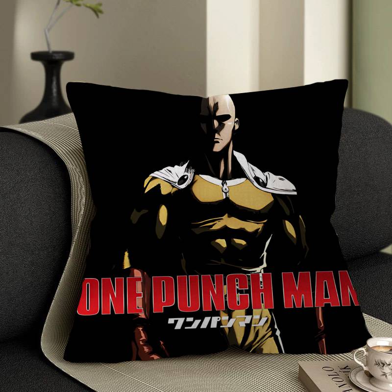Superhero Anime O-One P-Punch Man Cushion Cover Decorative Pillow Sofa Home Decor Case Pillow Cases