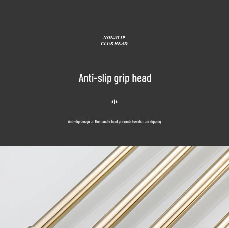 Rotatable Gold Foldable Copper Towel Rack - Punch-Free Multi-Bar for Bathroom