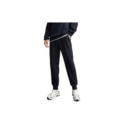 Solid Color Elastic Knit Warm Sport Pants Men Bottoms Black 152247301-2
