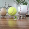16Pcs Clear Baseball Stands Plastic Round Display Stand Clear Rings Baseball Stands for Spheres Jewelry Collections