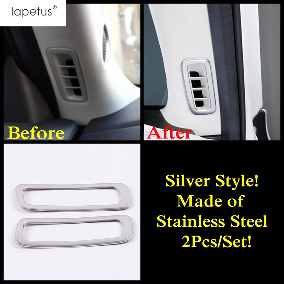 For Mazda CX5 CX-5 2017 - 2024 Stainless Steel Interior Pillar A Speaker Tweeter Sound Ring Decoration Cover Trim Accessories