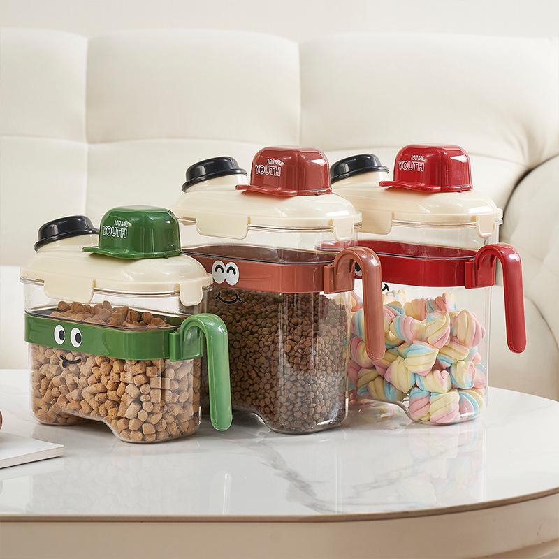 Pet Food Airtight Storage Container - Moisture-Proof Bucket for Cat and Dog Food