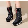 Fashion Women Winter Boots Platform Snow Boots Waterproof Non-slip Thick Plush Warm Mid-calf Boots for Women Winter Shoes