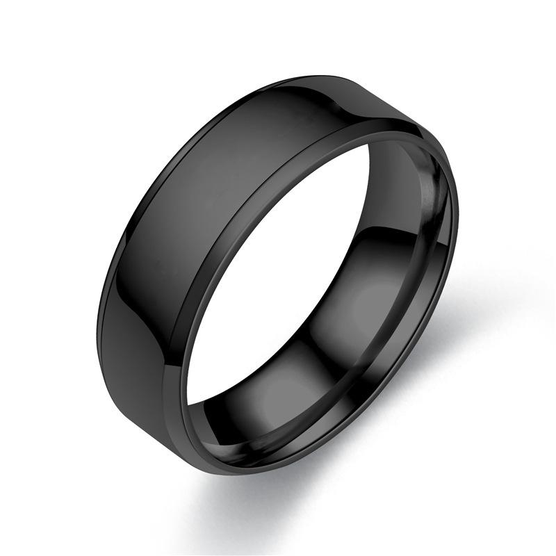 8MM Stainless Steel Smooth Rings for Men and Women – Custom Engraving Available