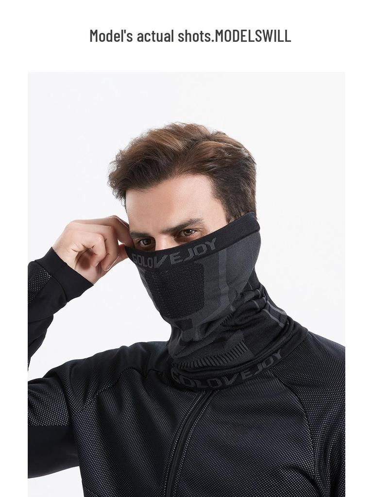 Men's Outdoor Cycling Face Mask - Sunscreen, Dustproof, Moisture-Wicking, Breathable, Seamless Knitted, High-Elastic Sports Headband TJ15.