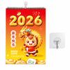 Wall-mounted Calendar Horse Design 2026 Medium Size + One Hook 2128.5cm