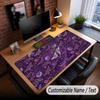 Rose Floral Theme Custom Mouse Pad Personalized With Name Text Customized Desk Mat For Office Home Decor