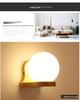 Nordic Solid Wood LED Wall Lamp for Bedroom, Hotel, Stairwell, Corridor