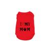 Breathable Pet Love Print Vest Polyester Puppy Love Mommy Sleeveless Cat Vest Tee Shirt  Summer