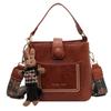 New Popular Design Bag for Women Autumn and Winter Shoulder Strap Crossbody Bag Retro Versatile Portable Bucket Bag