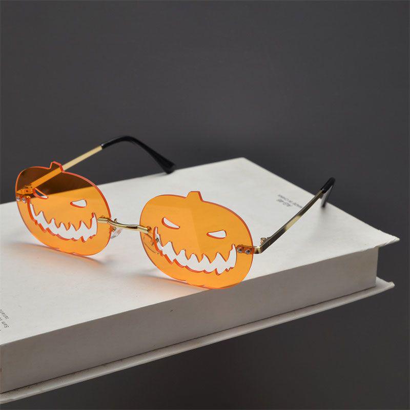 Halloween Pumpkin Glasses: Celebrity Cosplay Funny Sunglasses for Couples