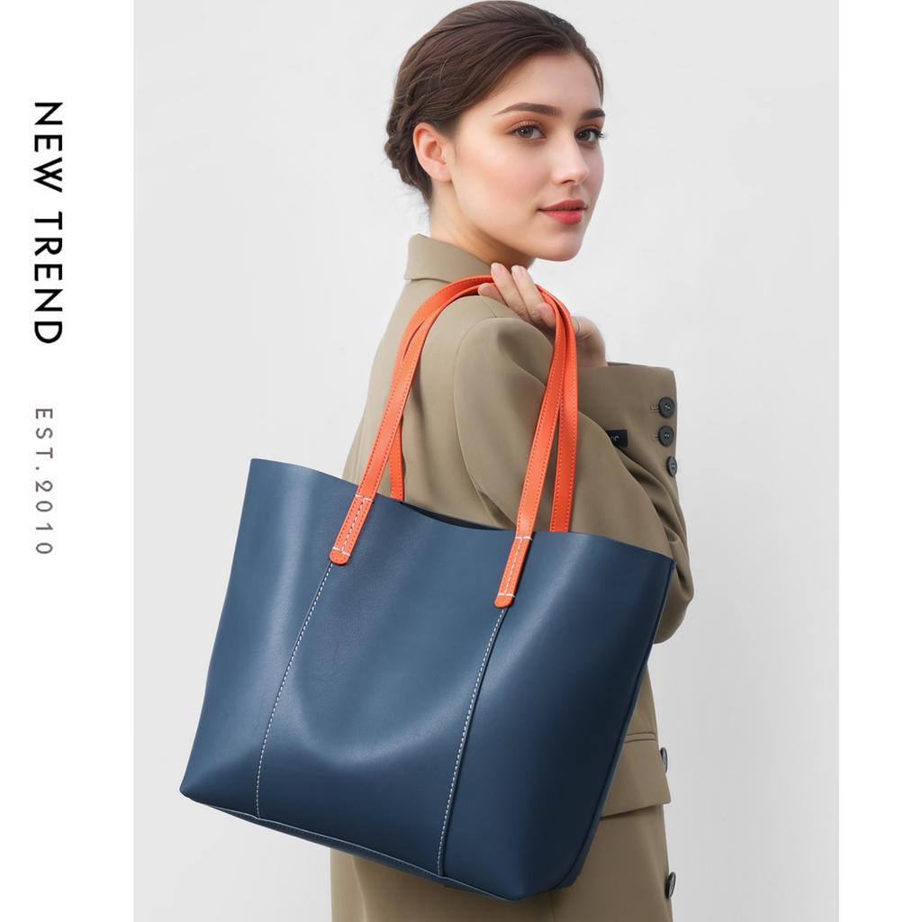 Bags Women's Bags New Large-capacity Messenger Bags Versatile Leather Shoulder High-end Commuter Tote Bags