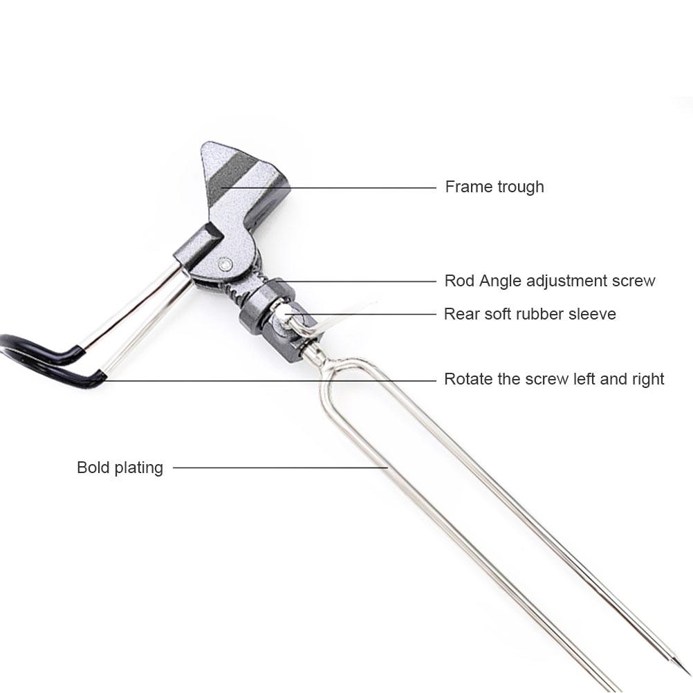 

Держатель удочки для береговой рыбалки Регулируемая наземная опорная подставка Держатель удочки