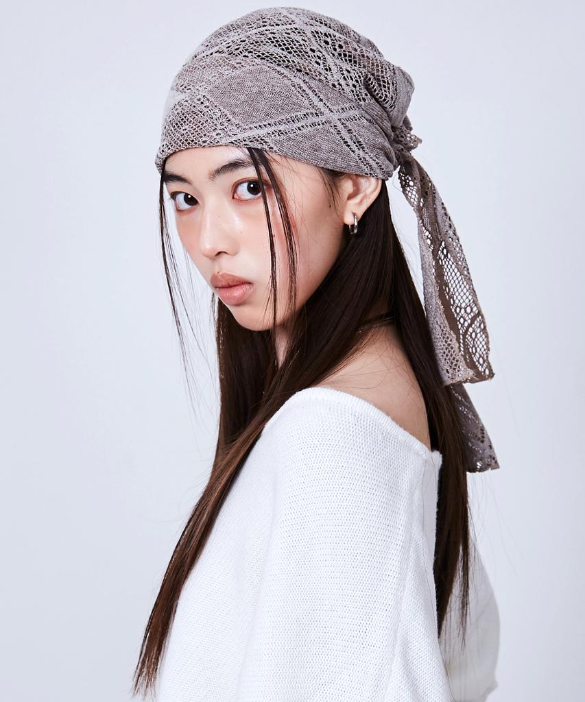 Seullipiseullib Palma Beige Scarf Hat