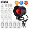 KERUI Tuya WIFI Loudly Speaker High Decibel Burglar Siren Home Security Alarm System With Door Windows Sensor Motion For House