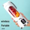 Portable High-End USB Rechargeable Juicer with Crushed Ice and 12 Blades for Home and Travel